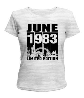 Жіноча Футболка (Сірий меланж L) KYIV LIMITED EDITION [JUNE 1983]