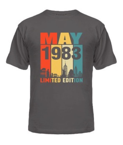 Чоловіча Футболка (Сірий графіт XL) LIMITED EDITION [MAY 1983]
