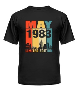 Чоловіча Футболка (Чорний L) LIMITED EDITION [MAY 1983]