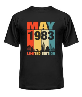 Чоловіча Футболка (Чорний L) LIMITED EDITION [MAY 1983]
