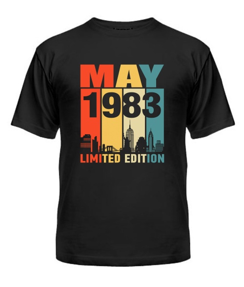 Чоловіча Футболка (Чорний L) LIMITED EDITION [MAY 1983]