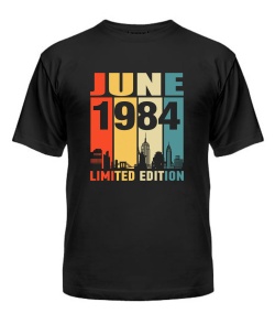 Чоловіча Футболка (Чорний M) LIMITED EDITION [JUNE 1984]