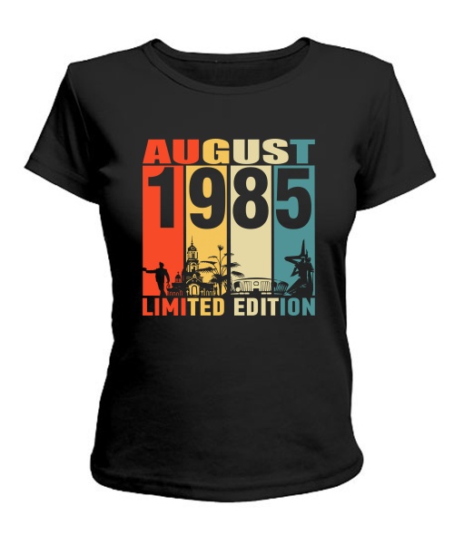 Жіноча Футболка (Чорний XL) DONETSK LIMITED EDITION [AUGUST 1985]