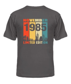 Чоловіча Футболка (Сірий графіт L) LIMITED EDITION [NOVEMBER 1985]