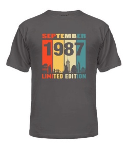 Мужская Футболка (Серый графит M) LIMITED EDITION [SEPTEMBER 1987]