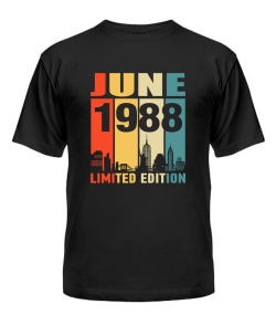 Чоловіча Футболка (Чорний M) LVIV LIMITED EDITION [JUNE 1988]