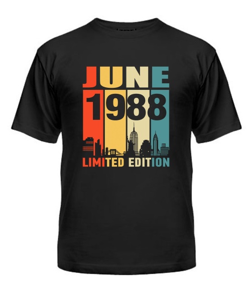 Чоловіча Футболка (Чорний M) LVIV LIMITED EDITION [JUNE 1988]