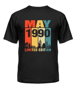 Чоловіча Футболка (Чорний XXL) LIMITED EDITION [MAY 1990]