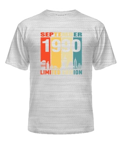 Чоловіча Футболка (Сірий меланж L) LIMITED EDITION [SEPTEMBER 1990]