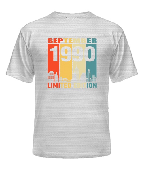 Чоловіча Футболка (Сірий меланж L) LIMITED EDITION [SEPTEMBER 1990]
