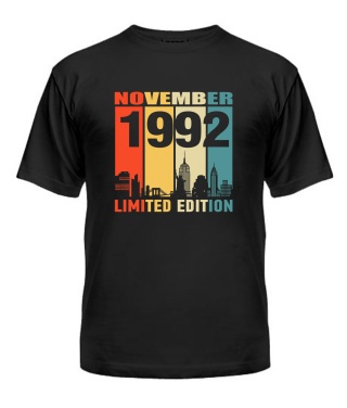 Чоловіча Футболка (Чорний M) DNIPRO LIMITED EDITION [NOVEMBER 1992]