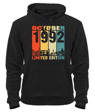 Толстовка-худі (Чорний L) KRAMATORSK LIMITED EDITION [OCTOBER 1992]