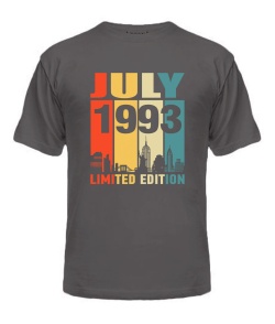 Чоловіча Футболка (Сірий графіт XL) LIMITED EDITION [JULY 1993]