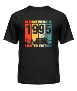 Чоловіча Футболка (Чорний L) KHARKIV LIMITED EDITION [NOVEMBER 1995]