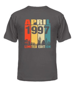 Чоловіча Футболка (Сірий графіт XXL) LIMITED EDITION [APRIL 1997]
