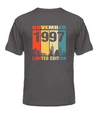 Чоловіча Футболка (Сірий графіт L) LIMITED EDITION [NOVEMBER 1997]