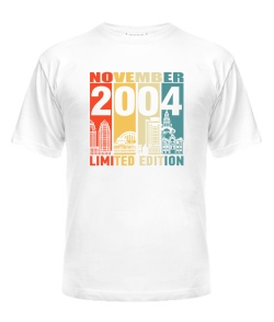 Чоловіча Футболка (Білий M) DNIPRO LIMITED EDITION [NOVEMBER 2004]