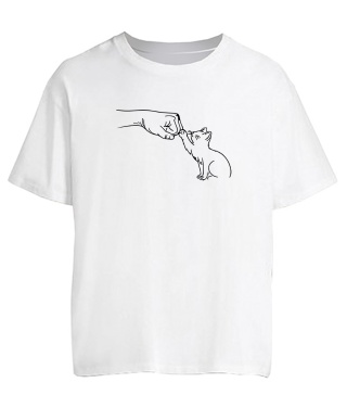 Футболка оверсайз Cat Friends