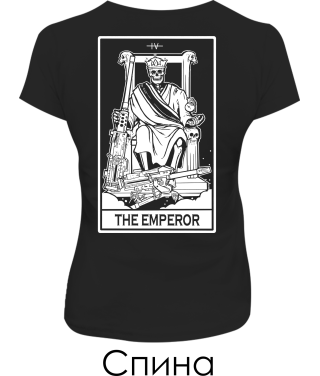 Женская футболка THE EMPEROR (Спина)
