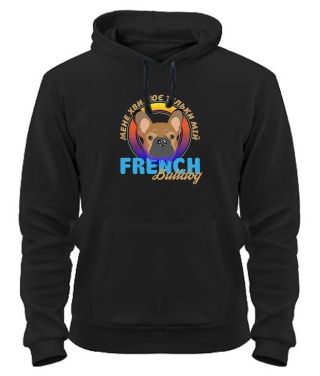 Толстовка-худі Хвилює Французский бульдог