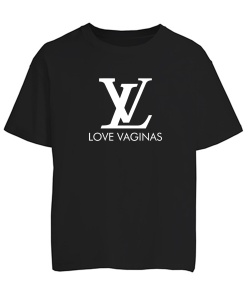 Футболка оверсайз (Чорний M) Love Vaginas
