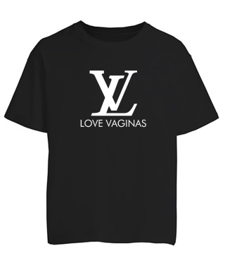 Футболка оверсайз (Чорний M) Love Vaginas