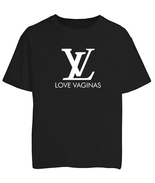 Футболка оверсайз (Чорний M) Love Vaginas