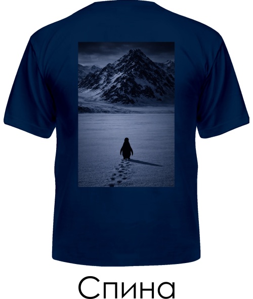 Чоловіча футболка Penguin (Спина)