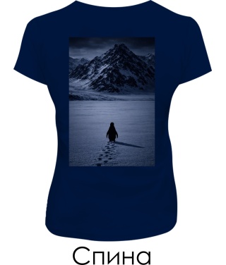 Жіноча футболка Penguin (Спина)