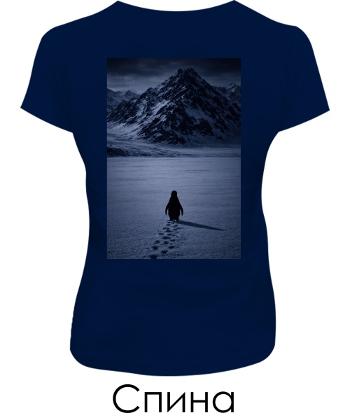 Жіноча футболка Penguin (Спина)