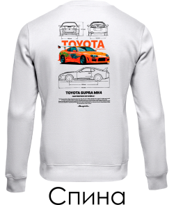Свитшот TOYOTA SUPRA Sketch (Спина)