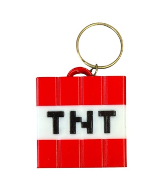 3-D брелок Динаміт TNT - Майнкрафт 3-D брелок Динаміт TNT - Майнкрафт