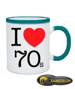 Чашка хамелеон I love 70s