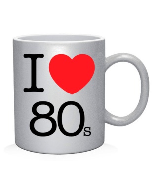 Чашка арт I love 80s