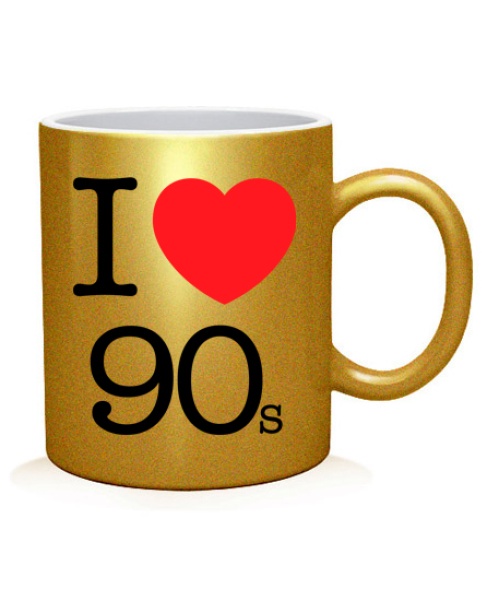 Чашка арт I love 90s