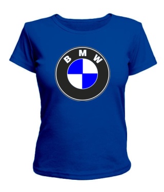 Жіноча футболка (синя XL) BMW