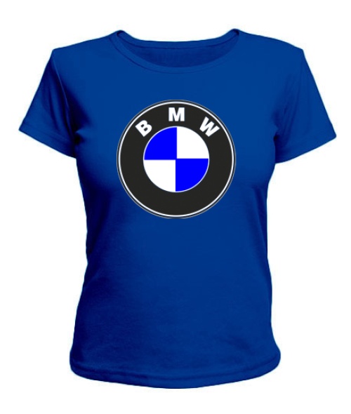 Жіноча футболка (синя XL) BMW