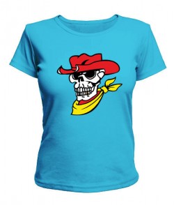 Жіноча футболка Череп-ковбой