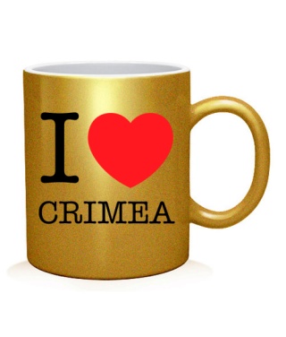 Чашка арт I love Crimea