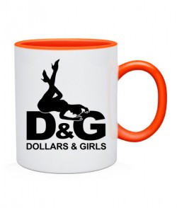 Чашка D8G - dollars8girls - варіант 2