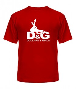 Мужская Футболка D8G - dollars8girls - вариант 2
