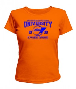 Жіноча футболка Дніпровський залізничний університет