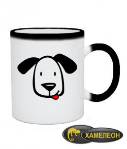 Чашка хамелеон Хипстер-DOG