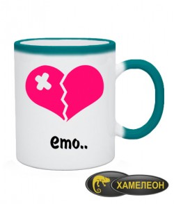 Чашка хамелеон Эмо