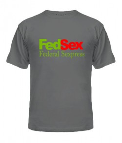 Мужская Футболка FedSex-Federal Sexpress