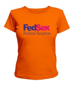 Женская футболка FedSex-Federal Sexpress