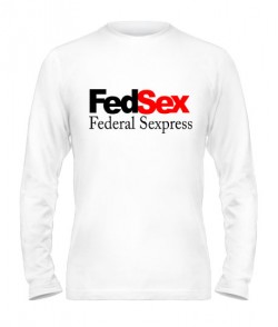 Чоловічий лонгслів FedSex-Federal Sexpress