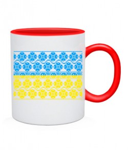 Чашка Флаг Украины - Вышиванка