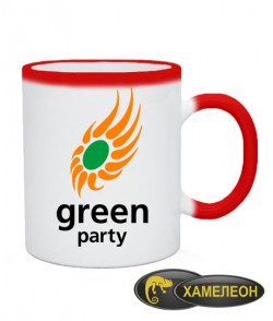 Чашка хамелеон Green party