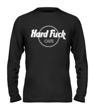 Мужской Лонгслив Hard Fuck cafe